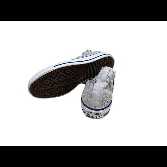 Converse Chuck Taylor All Star Knitted Cream/White Womens Sneakers Size 6 - Picture 5 of 6